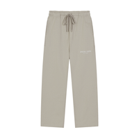 Solid Color Straight-Leg Sweatpants