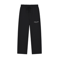 Solid Color Straight-Leg Sweatpants
