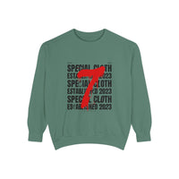 Established 2023 Sweatshirt — '7' Red Brushstroke Design