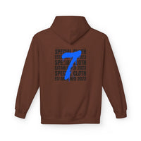 Number 7 Graphic Hoodie — "Special Cloth Established 2023" Chest & Back Print