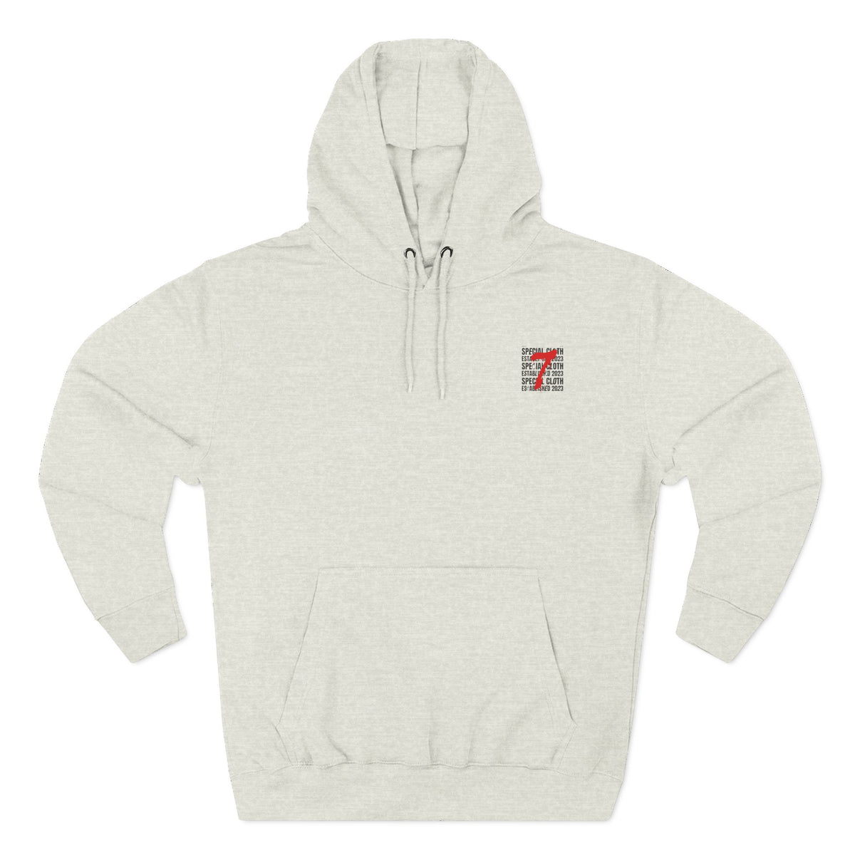 Three-Panel Fleece Hoodie