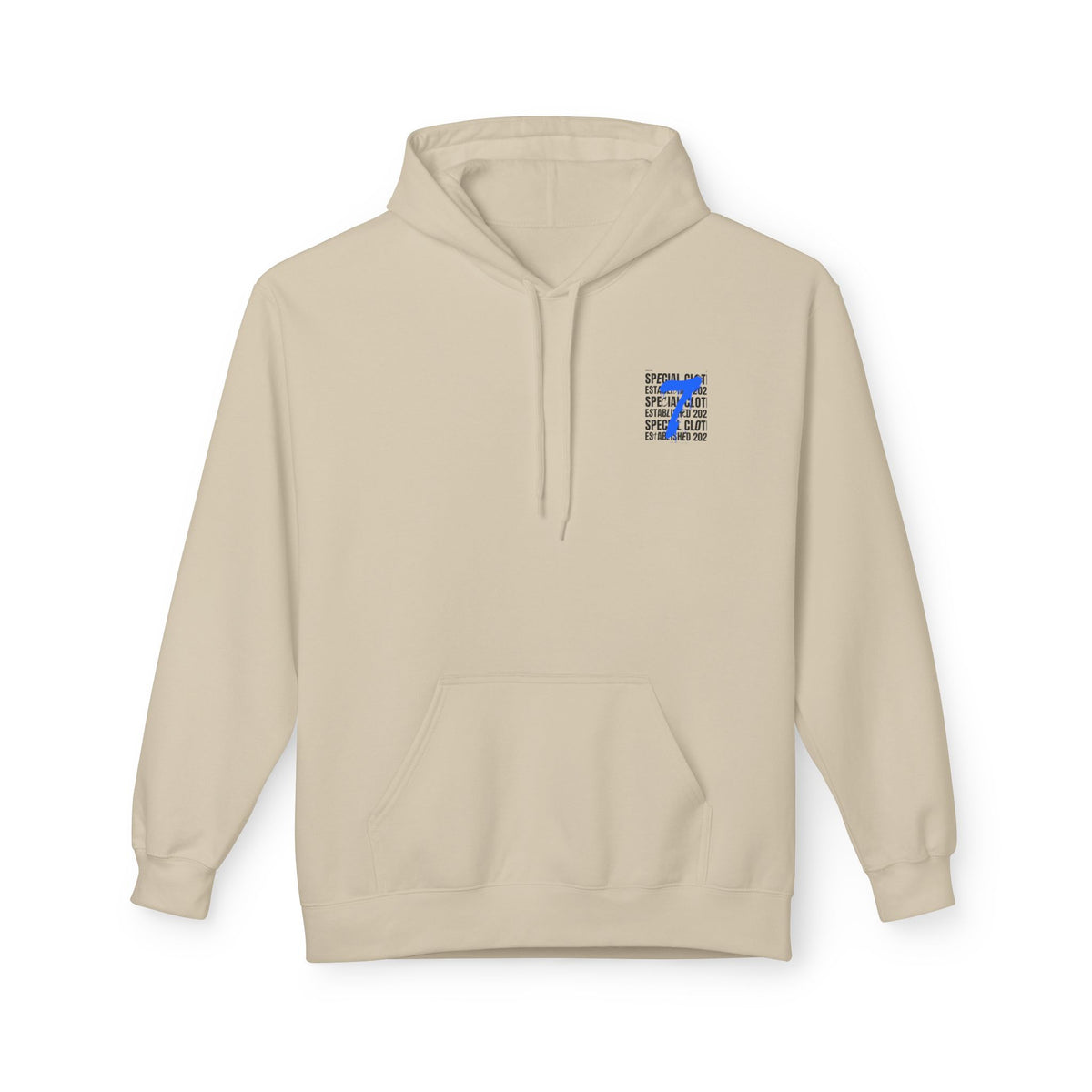 Number 7 Graphic Hoodie — "Special Cloth Established 2023" Chest & Back Print