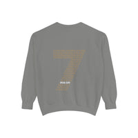 7 Graphic Sweatshirt — Minimal Number Print Crewneck