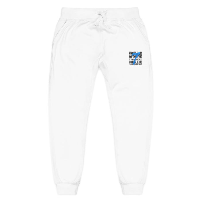 Embroidered 'Be Kind' White Fleece Sweatpants — Cozy Casual Joggers