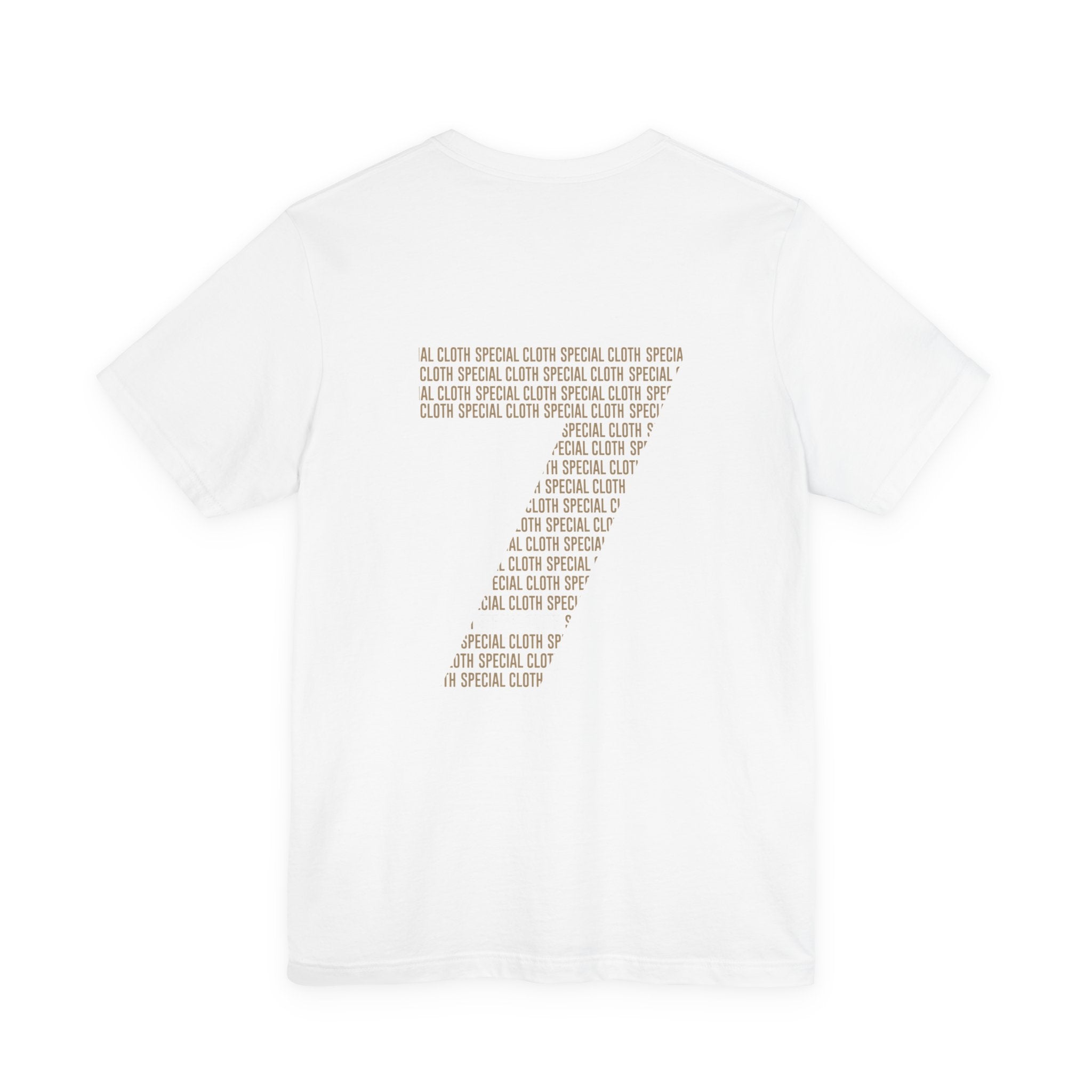 Number 7 Graphic Tee — Minimalist Back Print 