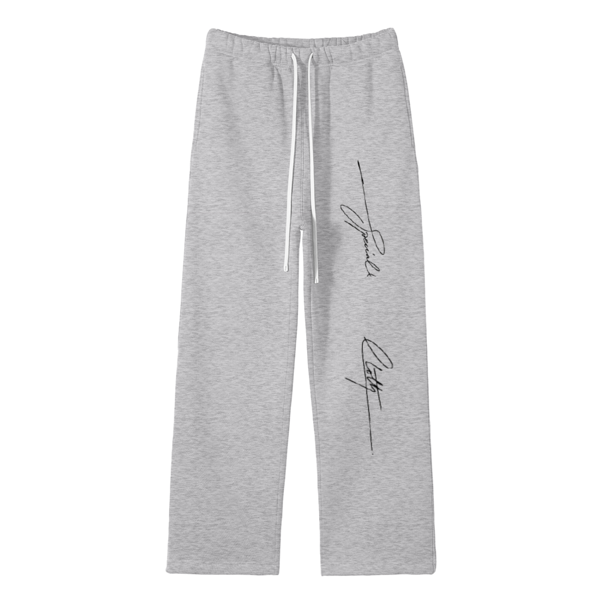 Unisex Solid Color Fleece Straight Leg Pants