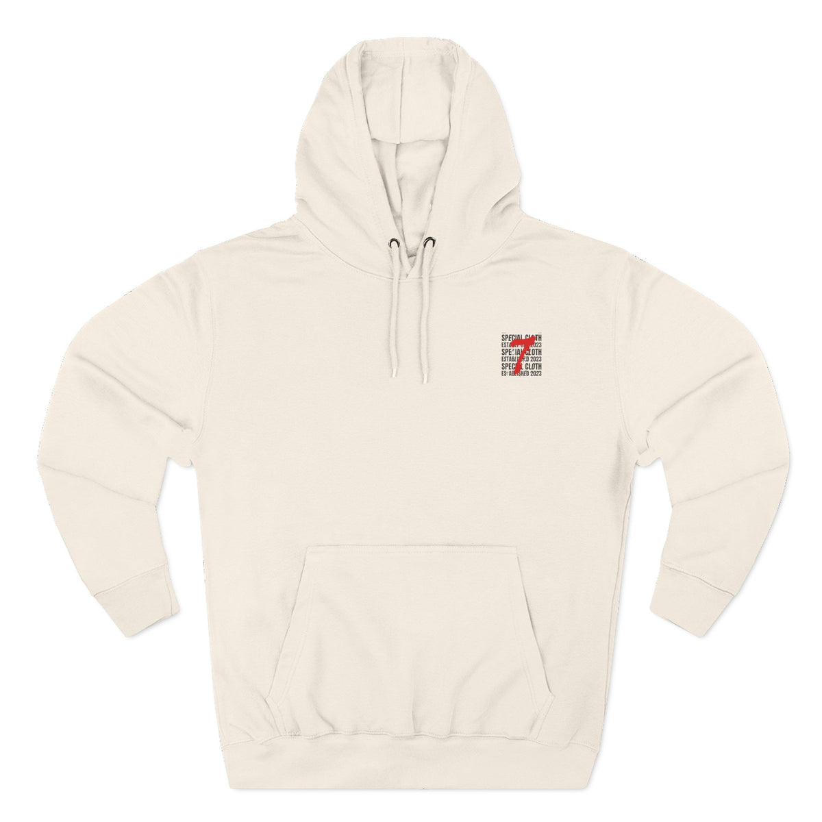 Three-Panel Fleece Hoodie