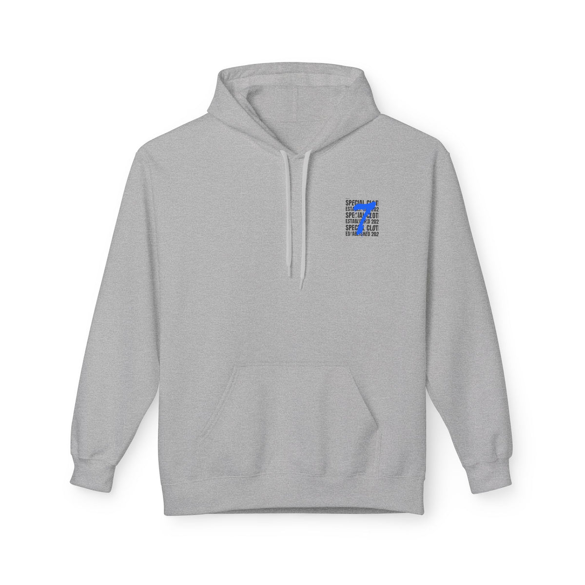 Number 7 Graphic Hoodie — "Special Cloth Established 2023" Chest & Back Print