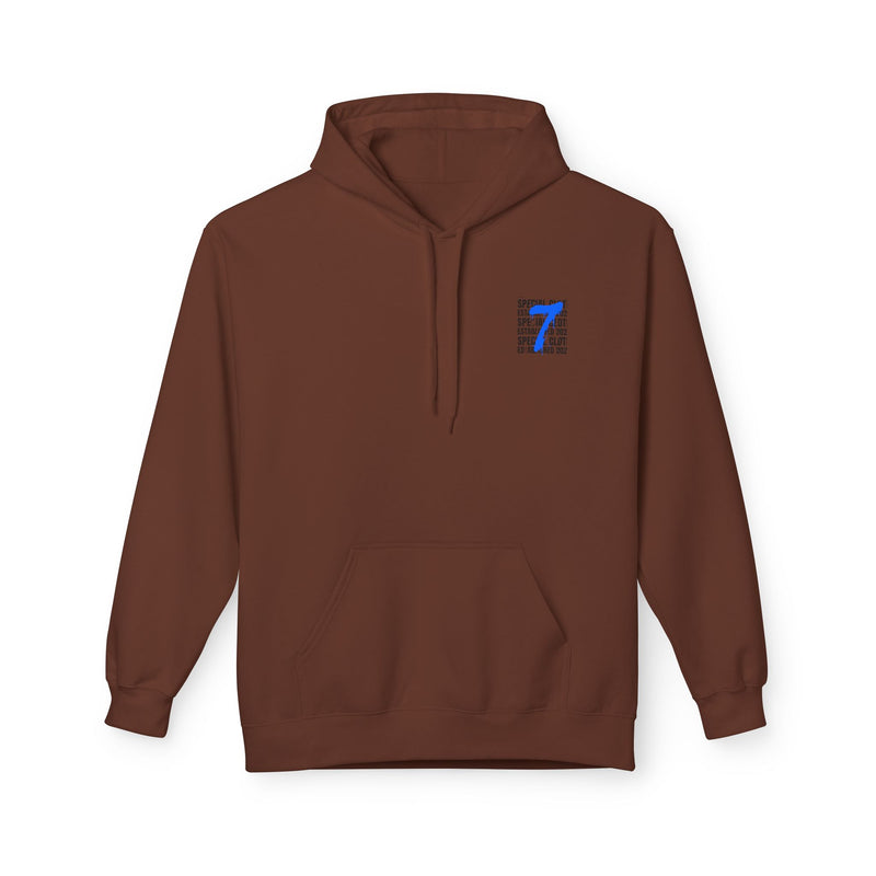 Number 7 Graphic Hoodie — "Special Cloth Established 2023" Chest & Back Print