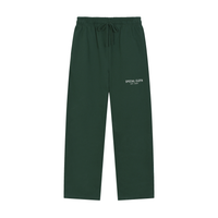 Solid Color Straight-Leg Sweatpants