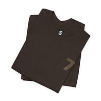 Number 7 Graphic Tee — Minimalist Back Print "7" Design