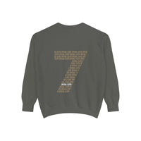 7 Graphic Sweatshirt — Minimal Number Print Crewneck
