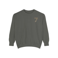7 Graphic Sweatshirt — Minimal Number Print Crewneck