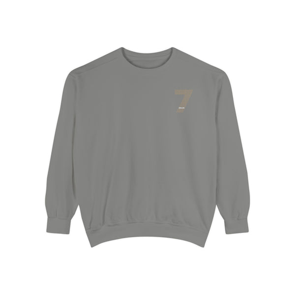 7 Graphic Sweatshirt — Minimal Number Print Crewneck