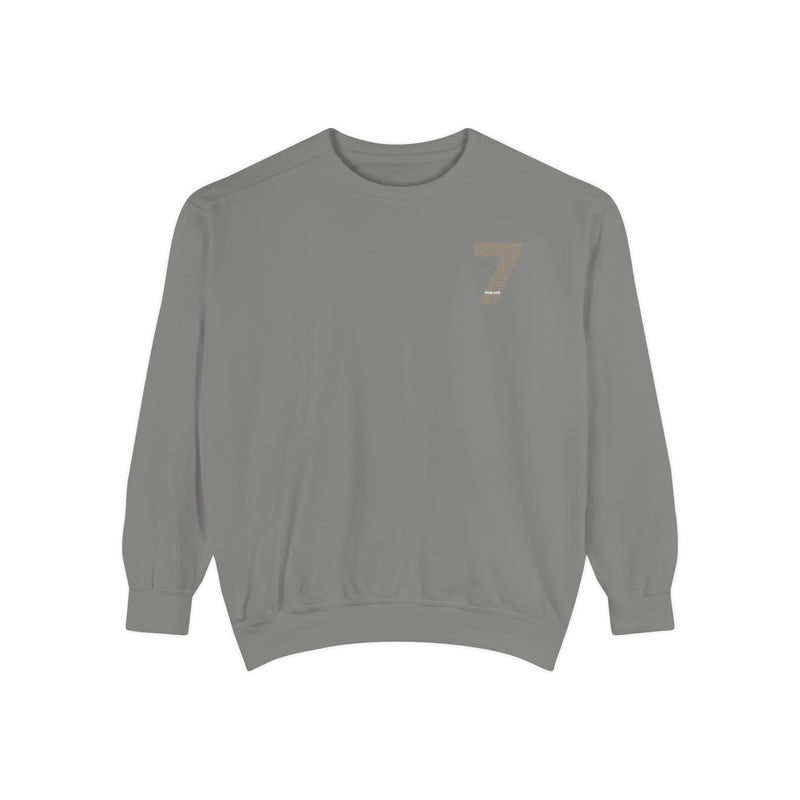 7 Graphic Sweatshirt — Minimal Number Print Crewneck