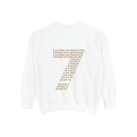 7 Graphic Sweatshirt — Minimal Number Print Crewneck