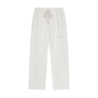 Solid Color Straight-Leg Sweatpants
